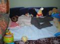 Dylan sur son tapis de jeux